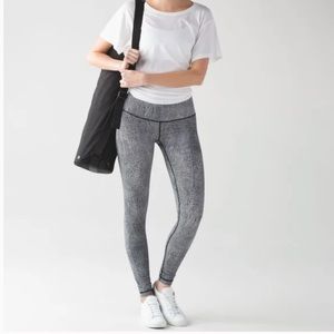 LuLuLemon 🍋 Wonder Under Leggings Fall Net sz 6